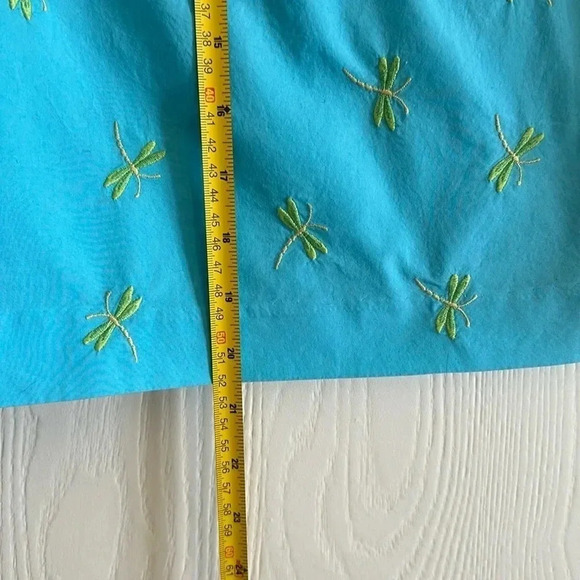 Talbots Dragonfly Embroidered Skirt size 10 EUC - Picture 3 of 6